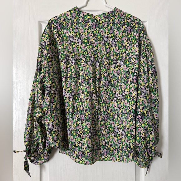 NWOT Maeve by Anthropologie Ashleigh Floral Blouse - Picture 5 of 9